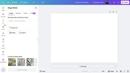 Canva操作界面